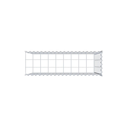 Opvokset gabion type 4 100 cm x 70 cm x 30 cm (L x H x D), maskestørrelse 10 cm x 10 cm, spiral