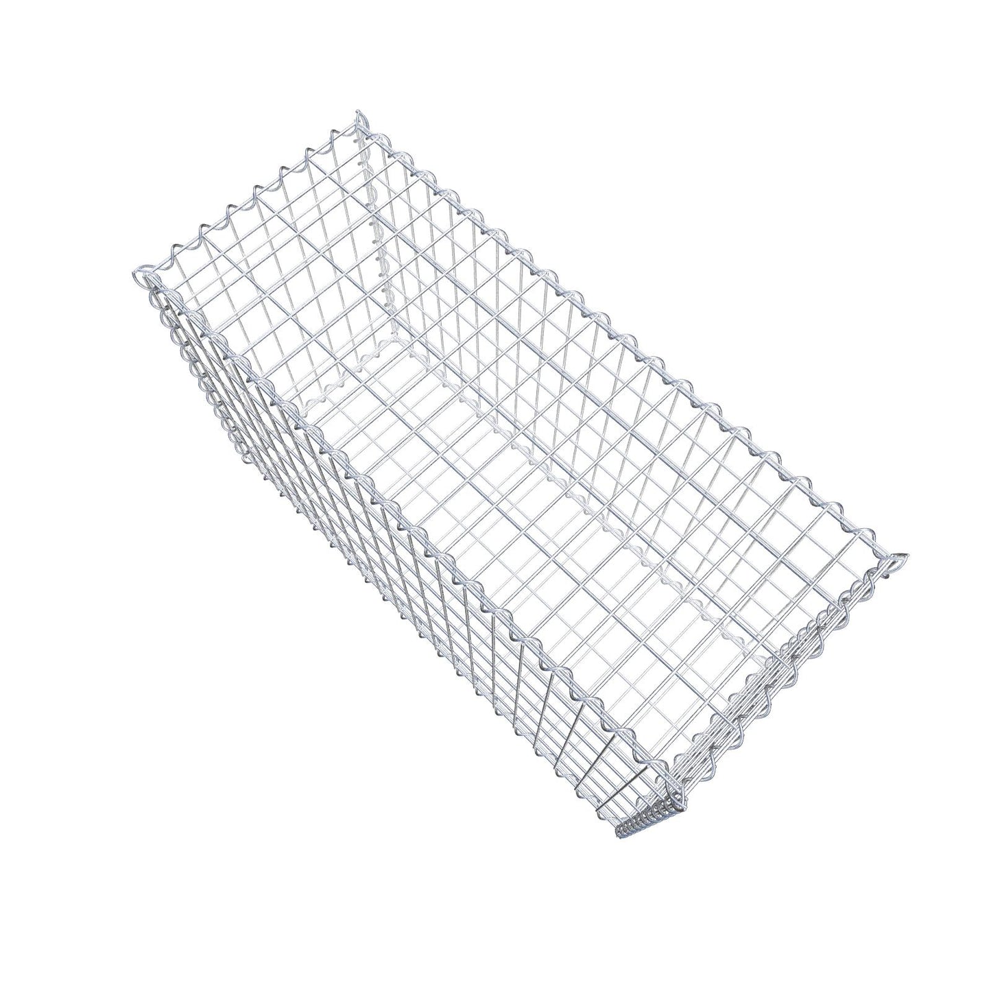 Gabion 100 cm x 60 cm x 40 cm (L x H x D), maskstorlek 5 cm x 10 cm, spiral