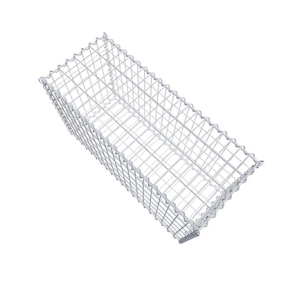 Gabion 100 cm x 60 cm x 40 cm (L x H x D), maskstorlek 5 cm x 10 cm, spiral