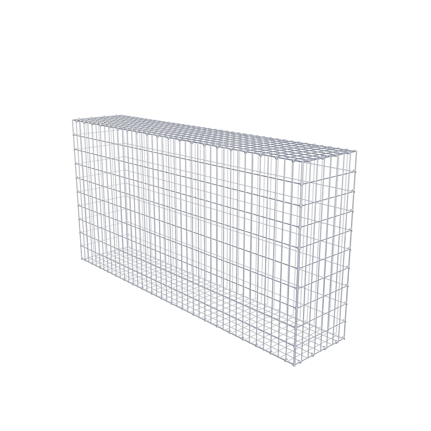 Gavión 200 cm x 100 cm x 40 cm (L x A x P), malla 5 cm x 10 cm, anillo en C