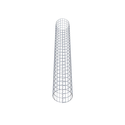 Gabionensäule rund 32 cm Durchmesser, 230 cm Höhe, Maschenweite 5 cm x 10 cm