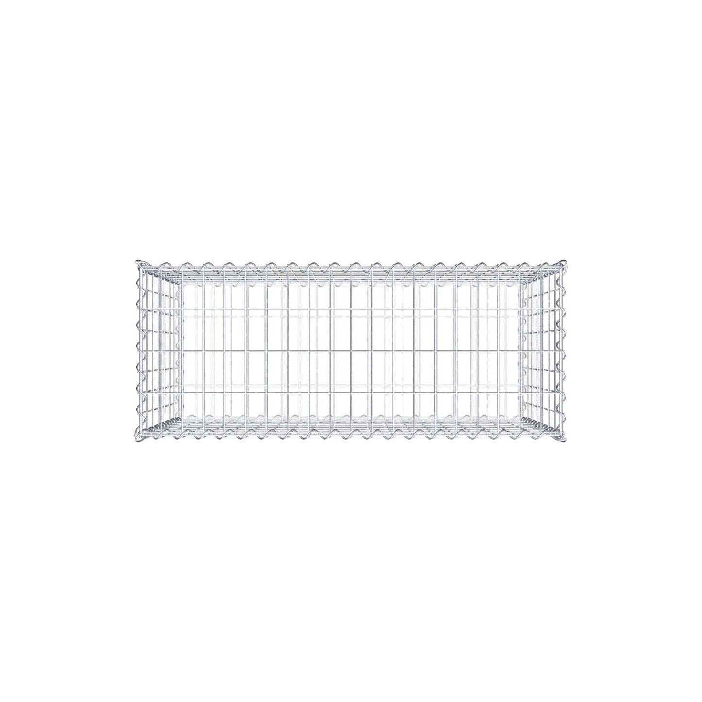 Gabion 100 cm x 70 cm x 40 cm (L x H x P), mailles 5 cm x 10 cm, spirale