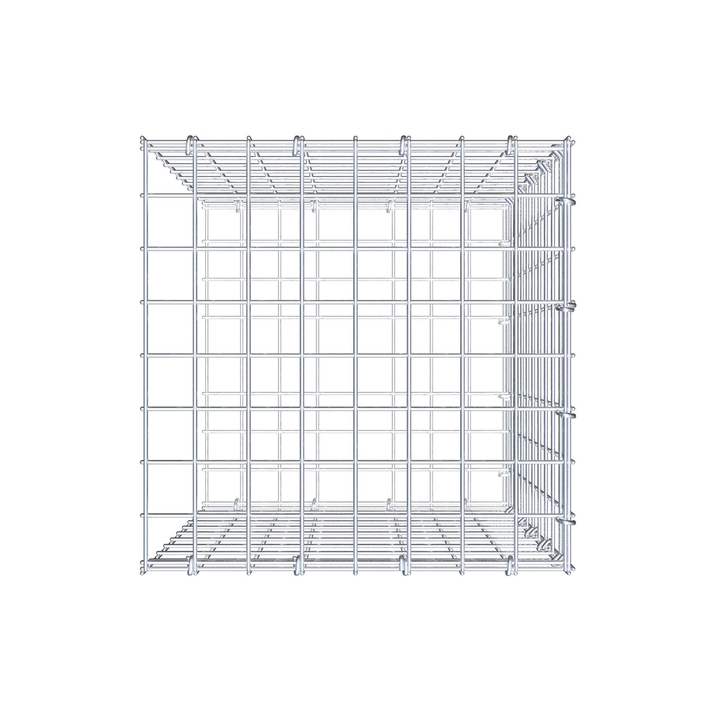 Pila adicional tipo 2 50 cm x 40 cm x 40 cm (L x A x P), malla 5 cm x 5 cm, anillo en C