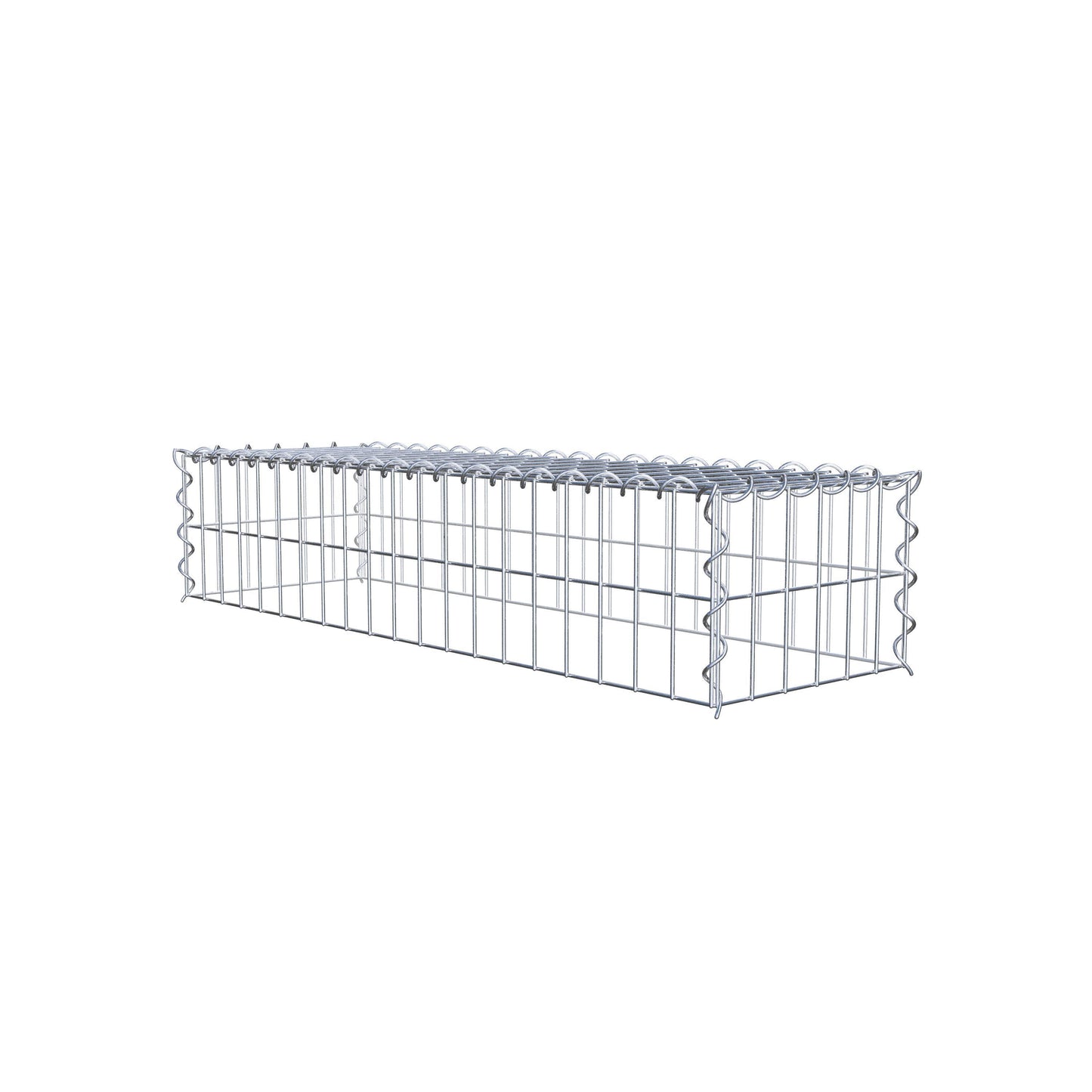 Gavión complementario tipo 3 100 cm x 20 cm x 30 cm (L x A x P), malla 5 cm x 10 cm, espiral