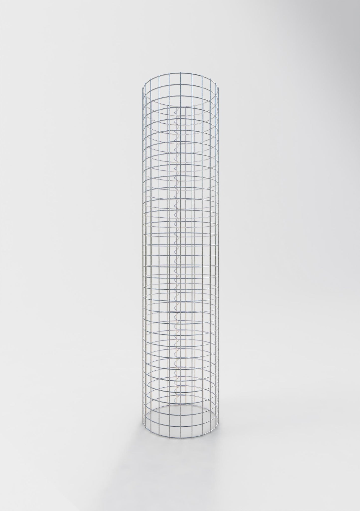 Colonna gabbionata rotonda 37 cm di diametro, 160 cm di altezza, maglia 5 cm x 5 cm