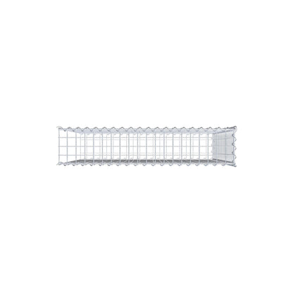 Opvokset gabion type 2 100 cm x 100 cm x 20 cm (L x H x D), maskestørrelse 5 cm x 5 cm, spiral