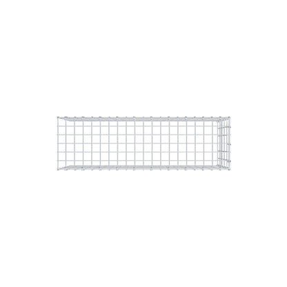 Gabbione aggiuntivo tipo 4 100 cm x 50 cm x 30 cm (L x H x P), maglia 5 cm x 10 cm, anello a C