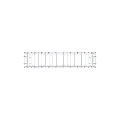 Gabione 100 cm x 60 cm x 20 cm (L x H x T), Maschenweite 5 x 10 cm, Spiralring