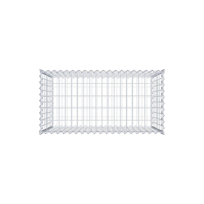 Gabbione 100 cm x 70 cm x 50 cm (L x H x P), maglia 5 cm x 10 cm, spirale