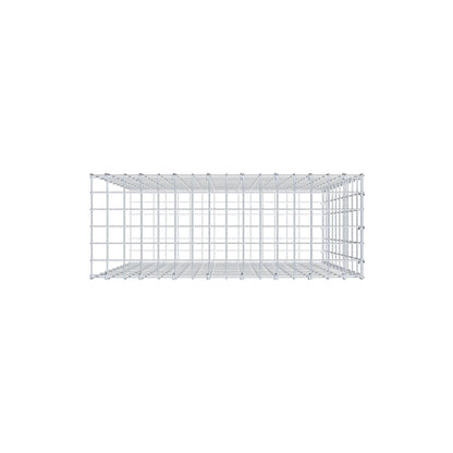 Fourche rapportée type 2 100 cm x 80 cm x 30 cm, mailles 5 cm x 10 cm, anneau en C