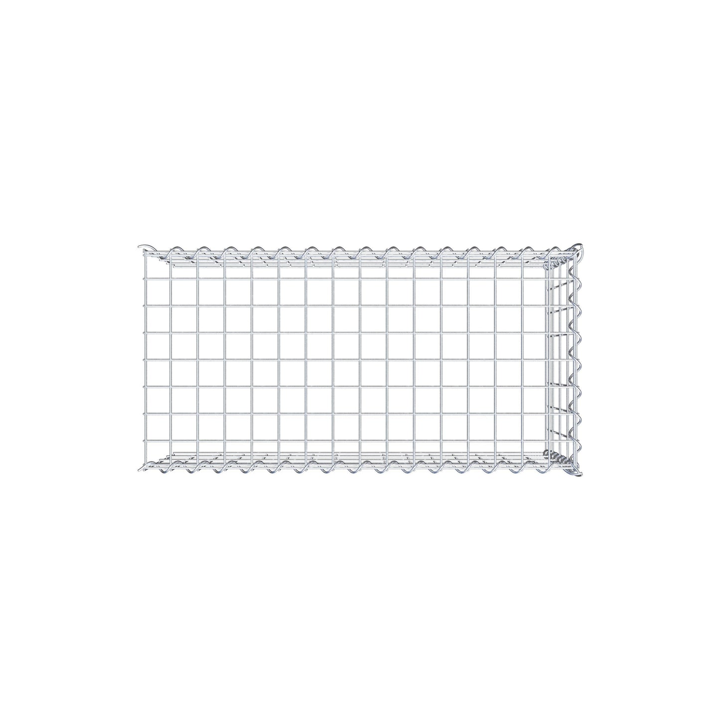 Gabbione aggiuntivo tipo 4 80 cm x 40 cm x 40 cm (L x H x P), dimensione maglia 5 cm x 10 cm, a spirale
