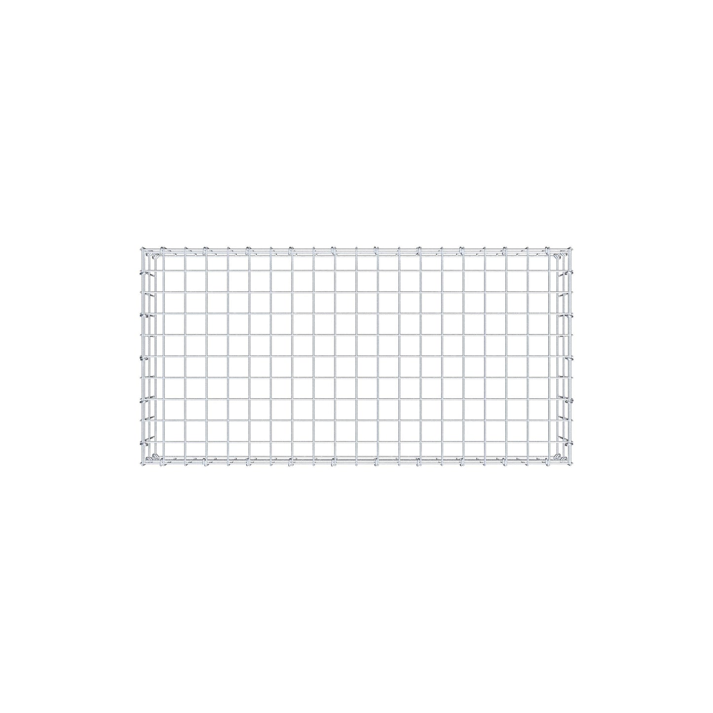 Anbaugabione Typ 3 100 cm x 20 cm x 50 cm (L x H x T), Maschenweite 5 cm x 10 cm, C-Ring