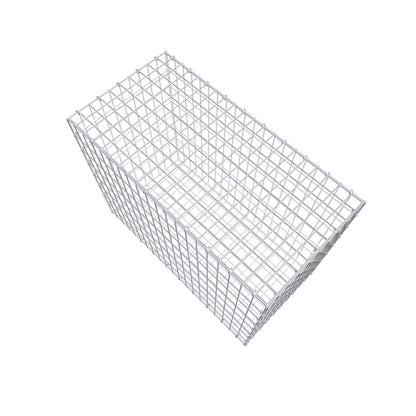 Gabbione 100 cm x 80 cm x 50 cm (L x H x P), maglia 5 cm x 10 cm, anello a C