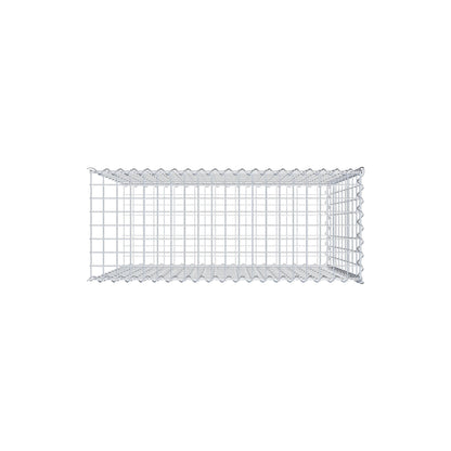 Add-on schanskorf type 2 100 cm x 100 cm x 40 cm (L x H x D), maaswijdte 5 cm x 10 cm, spiraalvormig