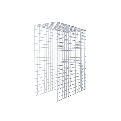 Mounted gabion type 4 100 cm x 80 cm x 40 cm (L x H x D), mesh size 5 cm x 5 cm, C-ring