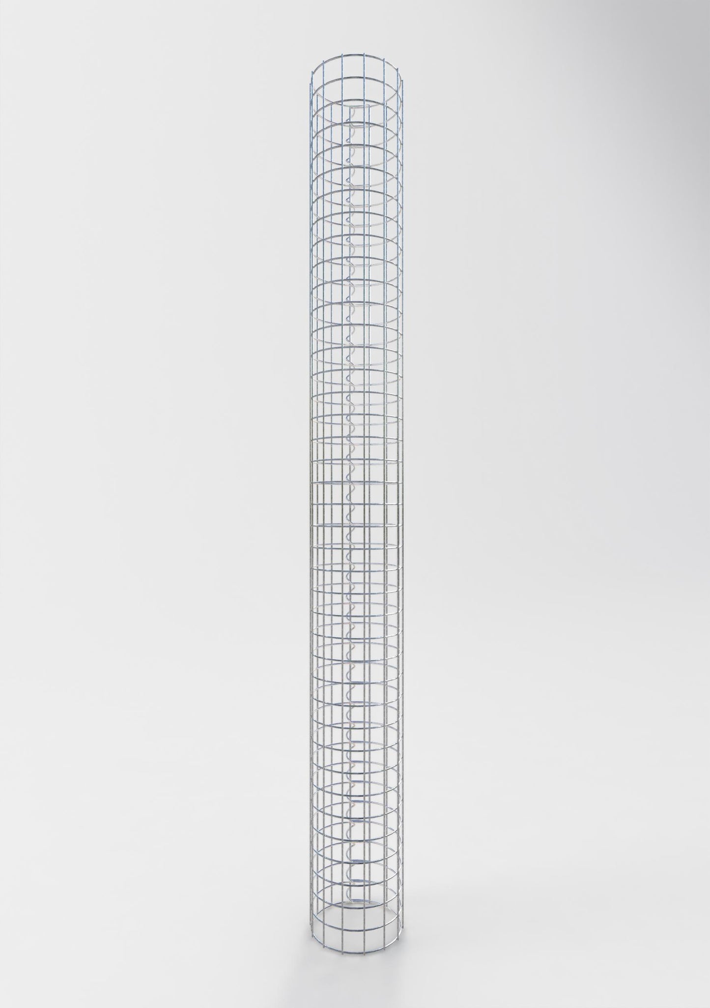 Gabionpelare rund 22 cm diameter, 200 cm höjd, maskstorlek 5 cm x 5 cm