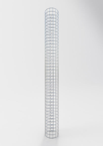 Gabionpelare rund 22 cm diameter, 200 cm höjd, maskstorlek 5 cm x 5 cm