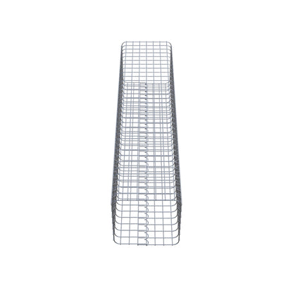 Colonna di gabbioni angolare 37 cm x 37 cm, altezza 160 cm, MW 5 cm x 5 cm
