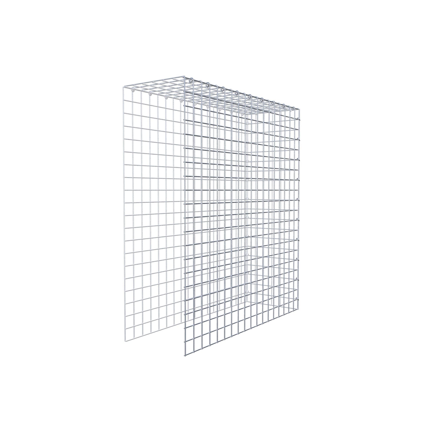 Gavión adicional tipo 4 100 cm x 90 cm x 30 cm (L x A x P), malla 5 cm x 5 cm, anillo en C