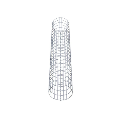 Gabionpelare rund 37 cm diameter, 200 cm höjd, maskstorlek 5 cm x 10 cm