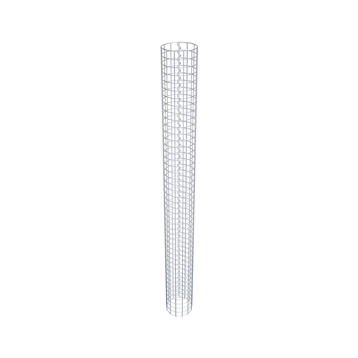 Gabionpelare rund 22 cm diameter, 230 cm höjd, maskstorlek 5 cm x 5 cm
