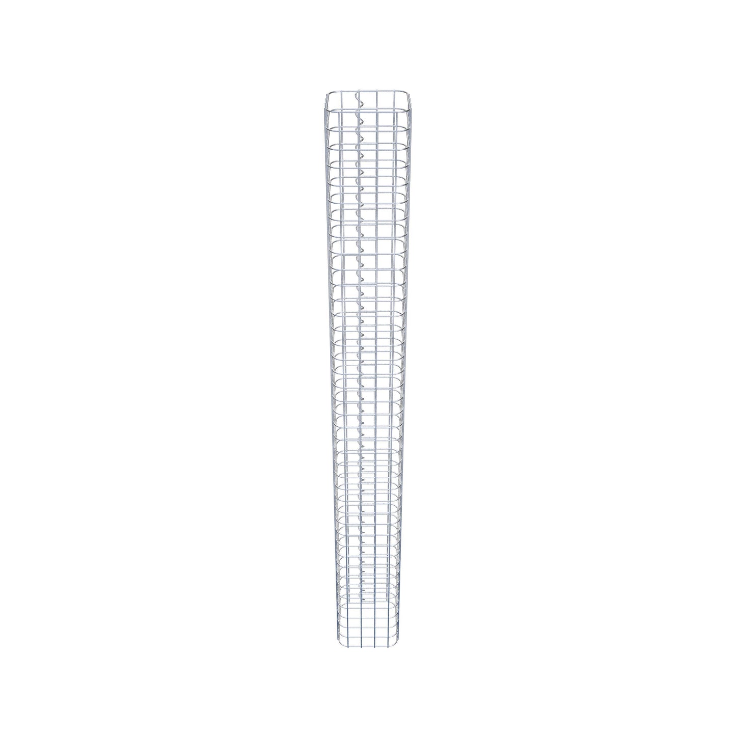 Colonne de gabion carrée galvanisée à chaud, 22 cm x 22 cm, 200 cm de hauteur, MW 5 cm x 5 cm