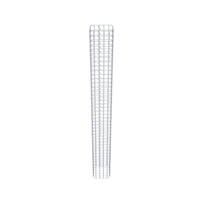 Colonne de gabion carrée galvanisée à chaud, 22 cm x 22 cm, 200 cm de hauteur, MW 5 cm x 5 cm