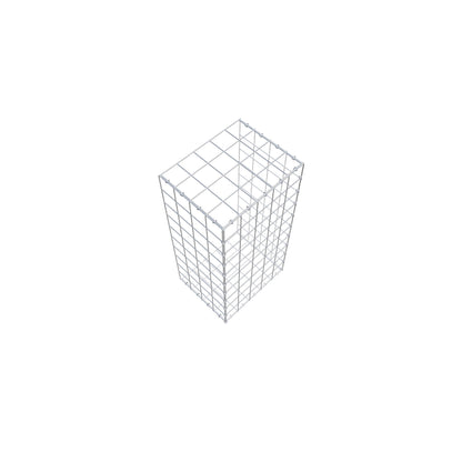 Mounted gabion type 2 100 cm x 40 cm x 50 cm (L x H x D), mesh size 10 cm x 10 cm, C-ring