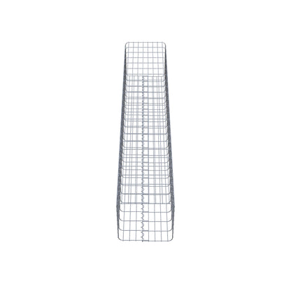 Gabionsøjle firkantet 42 cm x 42 cm, 230 cm højde, MW 5 cm x 10 cm
