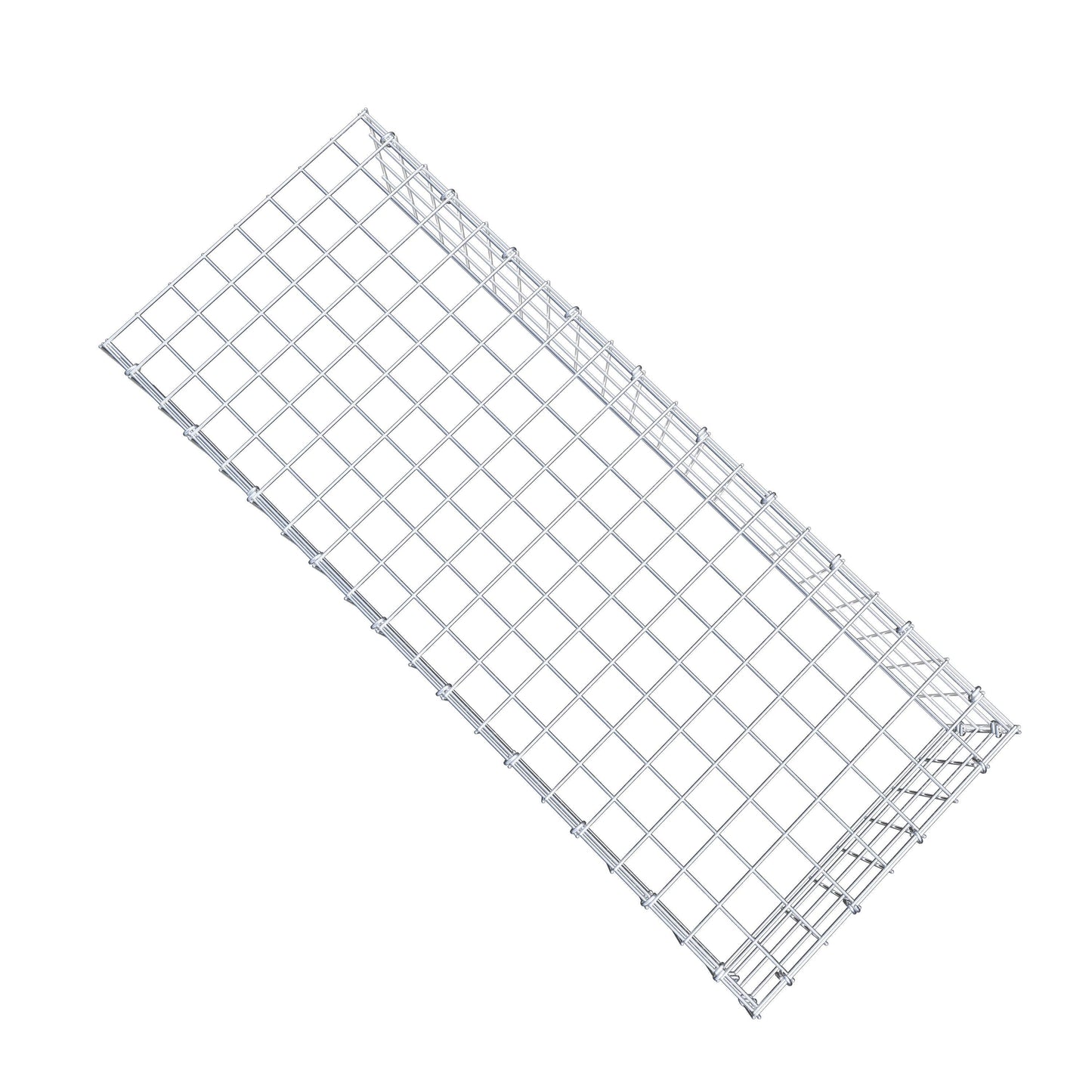Gabbione fissabile tipo 4 100 cm x 20 cm x 40 cm (L x H x P), maglia 5 cm x 5 cm, anello a C