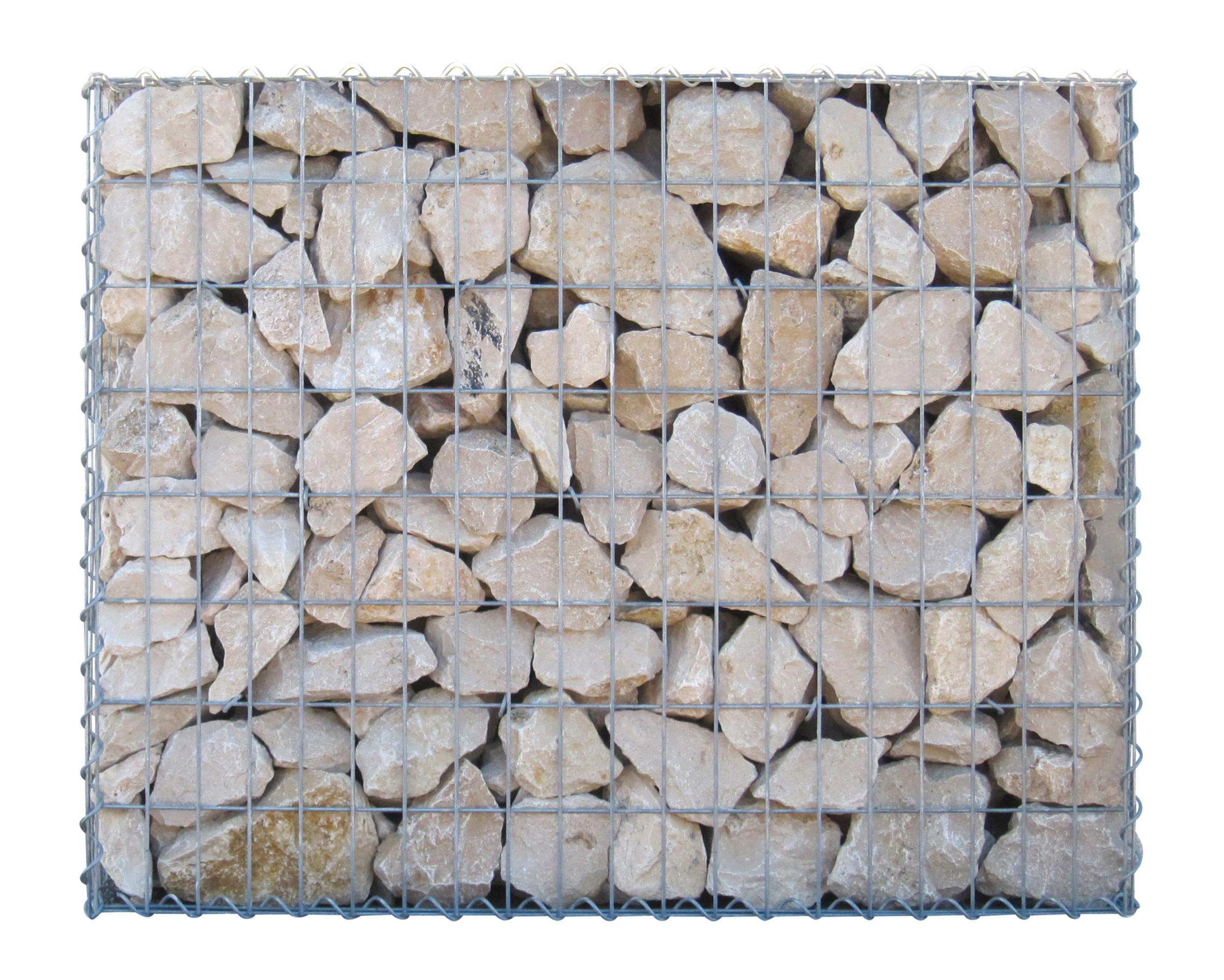 Economy set 2x Gabion 100 cm x 80 cm x 30 cm (L x H x D), mesh size 5 cm x 10 cm, spiral