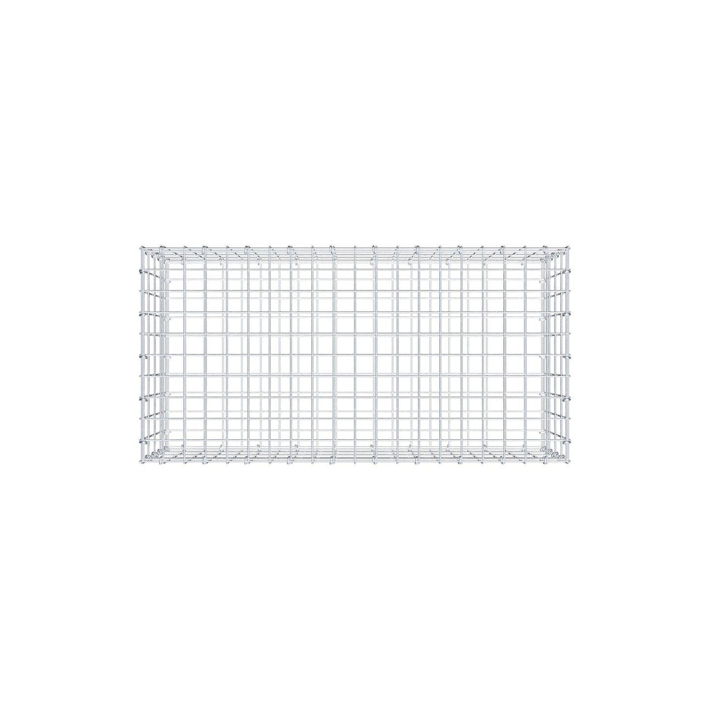 Gabion 100 cm x 40 cm x 50 cm (L x H x D), maskstorlek 5 cm x 10 cm, C-ring
