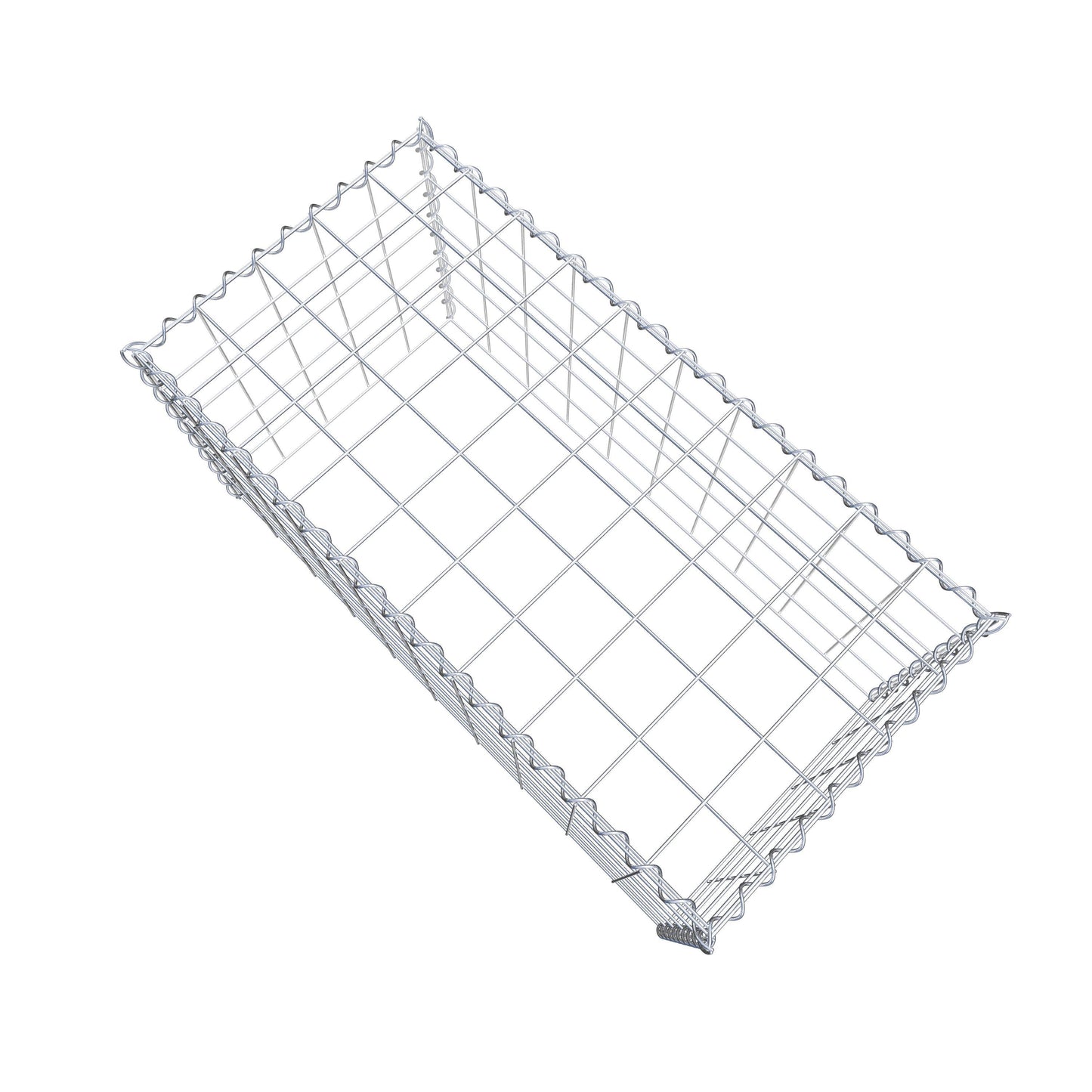 Gabion rapporté type 3 100 cm x 50 cm x 50 cm (L x H x P), mailles 10 cm x 10 cm, spirale