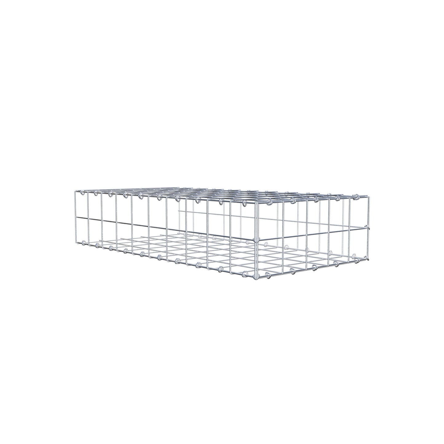 Anbaugabione Typ 2 100 cm x 20 cm x 50 cm (L x H x T), Maschenweite 10 cm x 10 cm, C-Ring