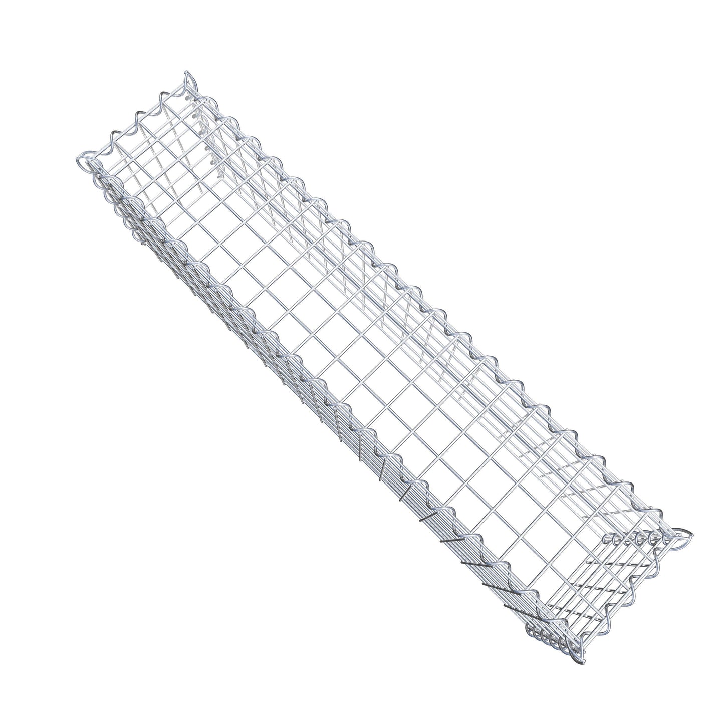 Gavión adulto tipo 3 100 cm x 30 cm x 20 cm (largo x alto x profundidad), tamaño de malla 5 cm x 5 cm, espiral