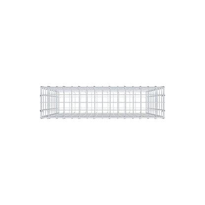 Gabione 100 cm x 80 cm x 20 cm (L x H x T), Maschenweite 5 cm x 10 cm, C-Ring