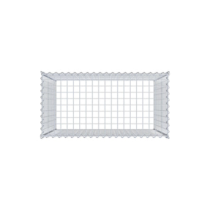 Extra gabion typ 3 100 cm x 90 cm x 50 cm (L x H x D), maskstorlek 5 cm x 5 cm, spiral