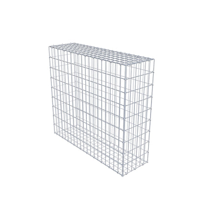 Gabbione 100 cm x 90 cm x 30 cm (L x H x P), maglia 5 cm x 10 cm, anello a C