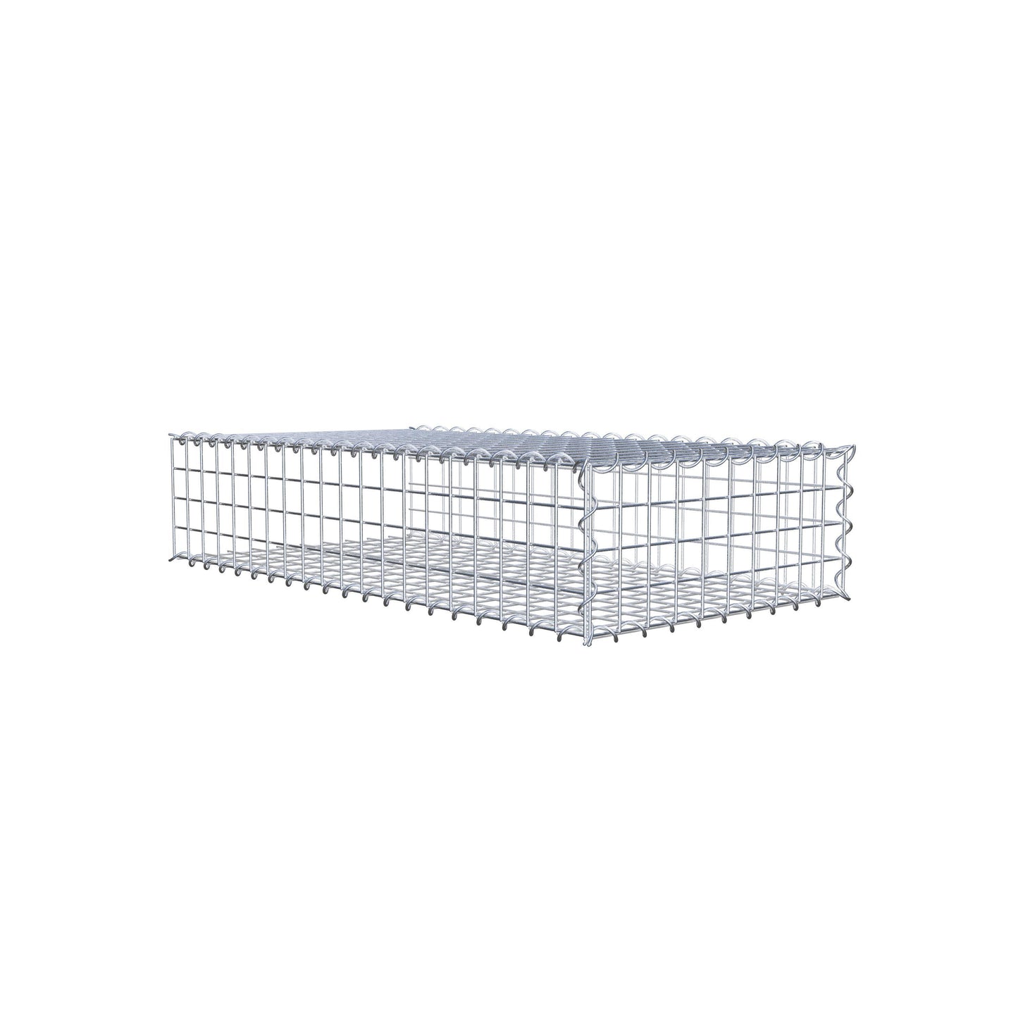 Gavión complementario tipo 2 100 cm x 20 cm x 50 cm (L x A x P), malla 5 cm x 5 cm, espiral
