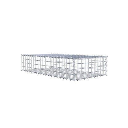 Gavión complementario tipo 2 100 cm x 20 cm x 50 cm (L x A x P), malla 5 cm x 5 cm, espiral