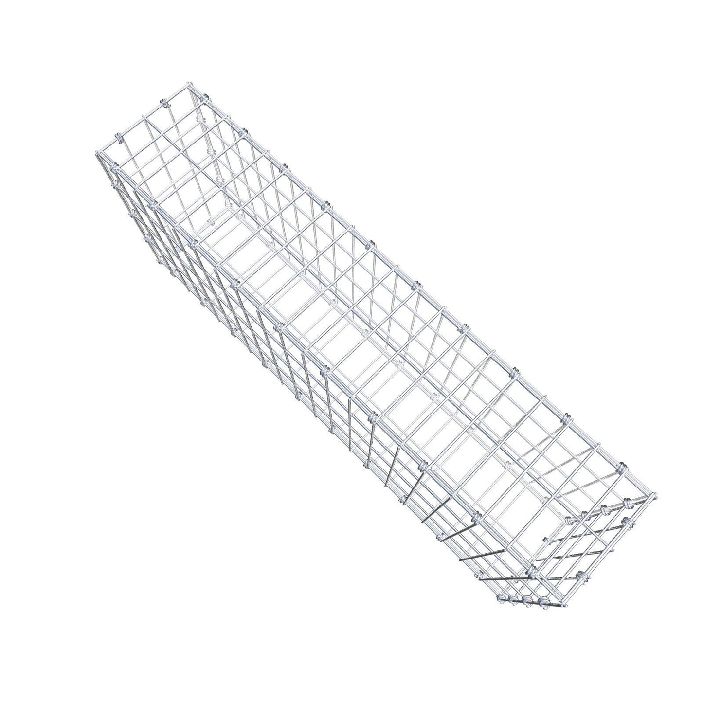 Gabion 100 cm x 40 cm x 20 cm (L x H x D), mesh size 5 x 10 cm, spiral ring