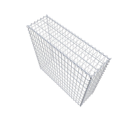 Gabion 100 cm x 100 cm x 30 cm (L x H x D), maskstorlek 5 cm x 10 cm, spiral