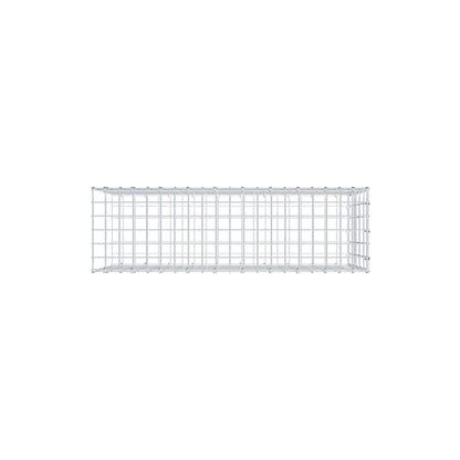 Mounted gabion type 2 100 cm x 50 cm x 30 cm, mesh size 5 cm x 10 cm, C-ring