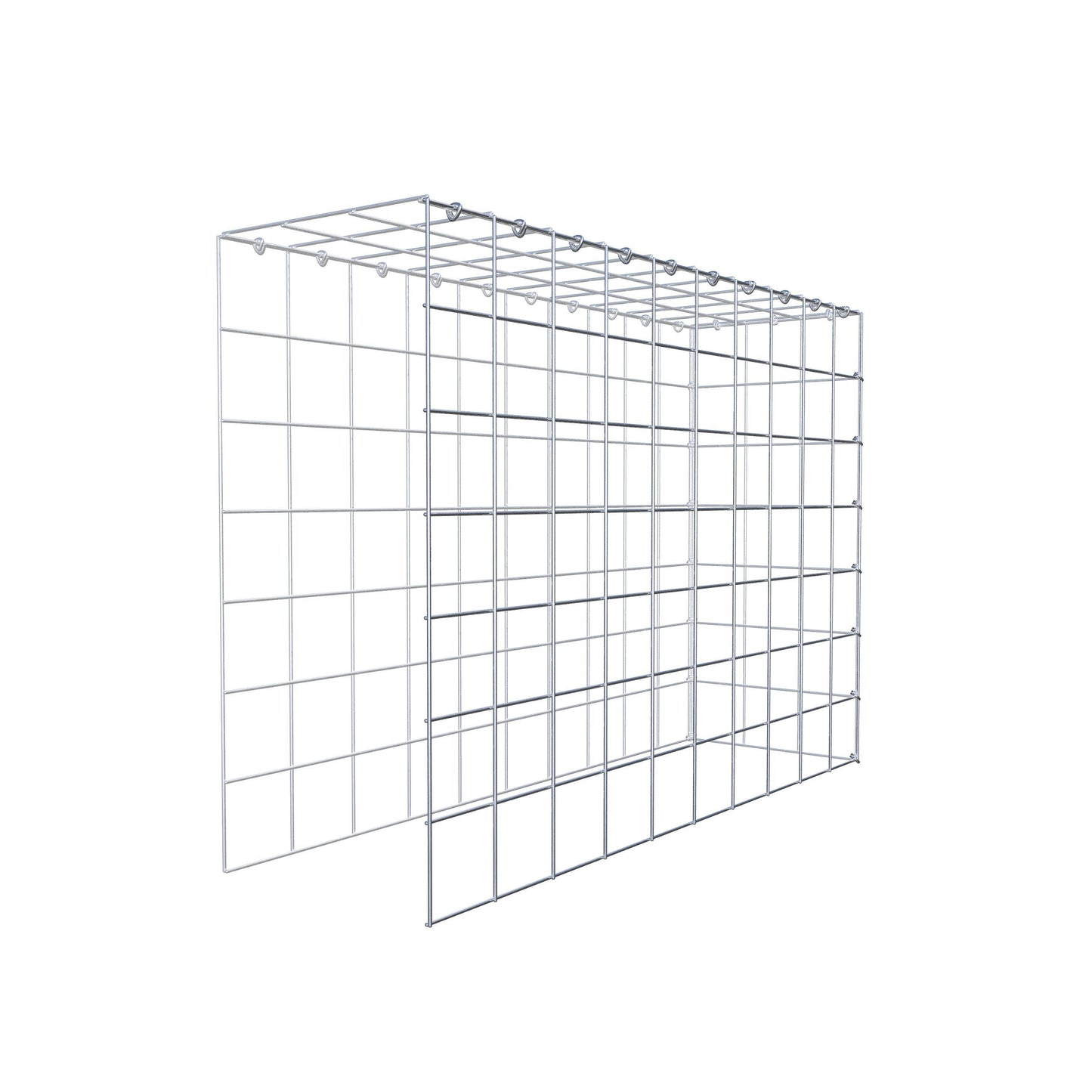 Fourche rapportée type 4 100 cm x 70 cm x 30 cm (L x H x P), mailles 10 cm x 10 cm, anneau C