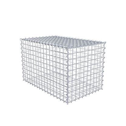 Gabbione 80 cm x 50 cm x 50 cm (L x H x P), maglia 5 cm x 5 cm, spirale