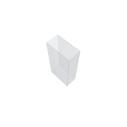 Mounted gabion type 2 200 cm x 100 cm x 50 cm (L x H x D), mesh size 5 cm x 5 cm, C-ring