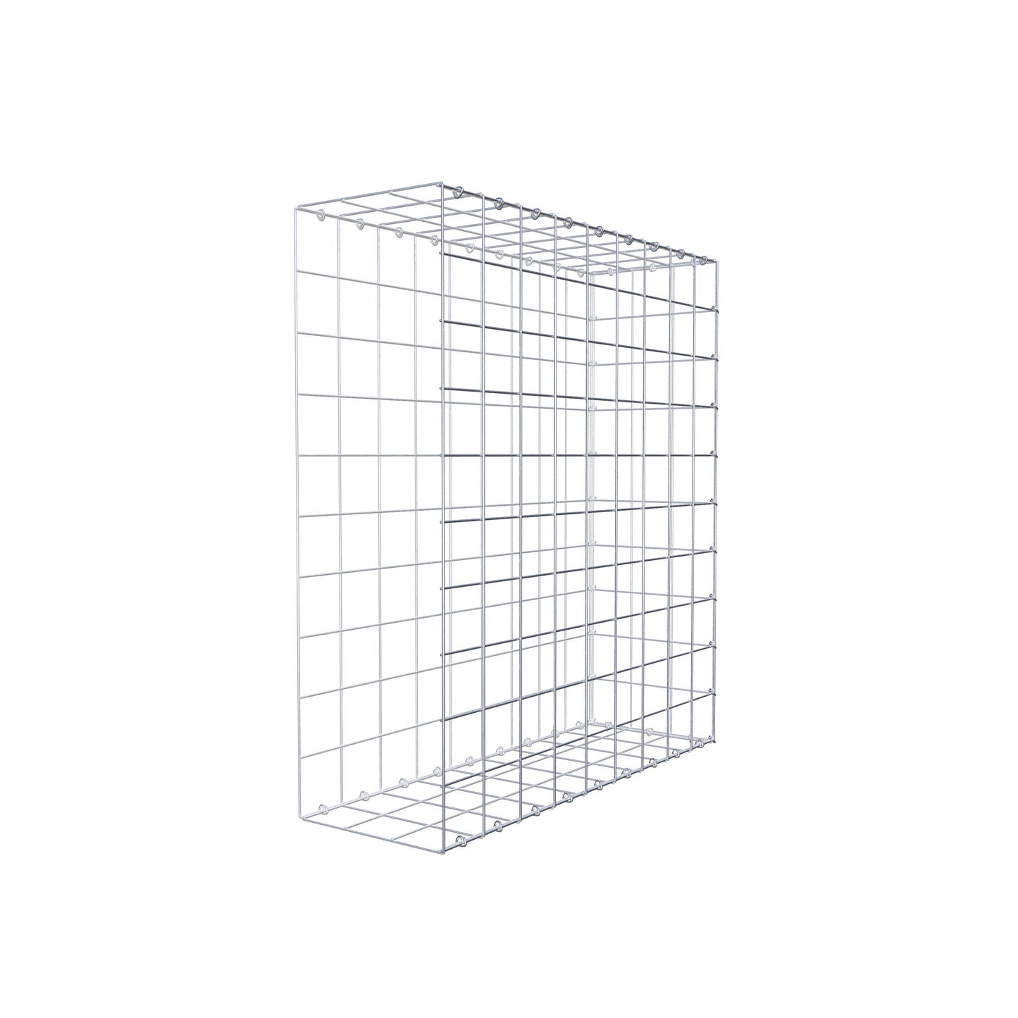 Mounted gabion type 2 100 cm x 90 cm x 30 cm (L x H x D), mesh size 10 cm x 10 cm, C-ring