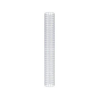 Colonne de gabion ronde galvanisée à chaud, 27 cm de diamètre, 200 cm de hauteur, MW 5 cm x 5 cm