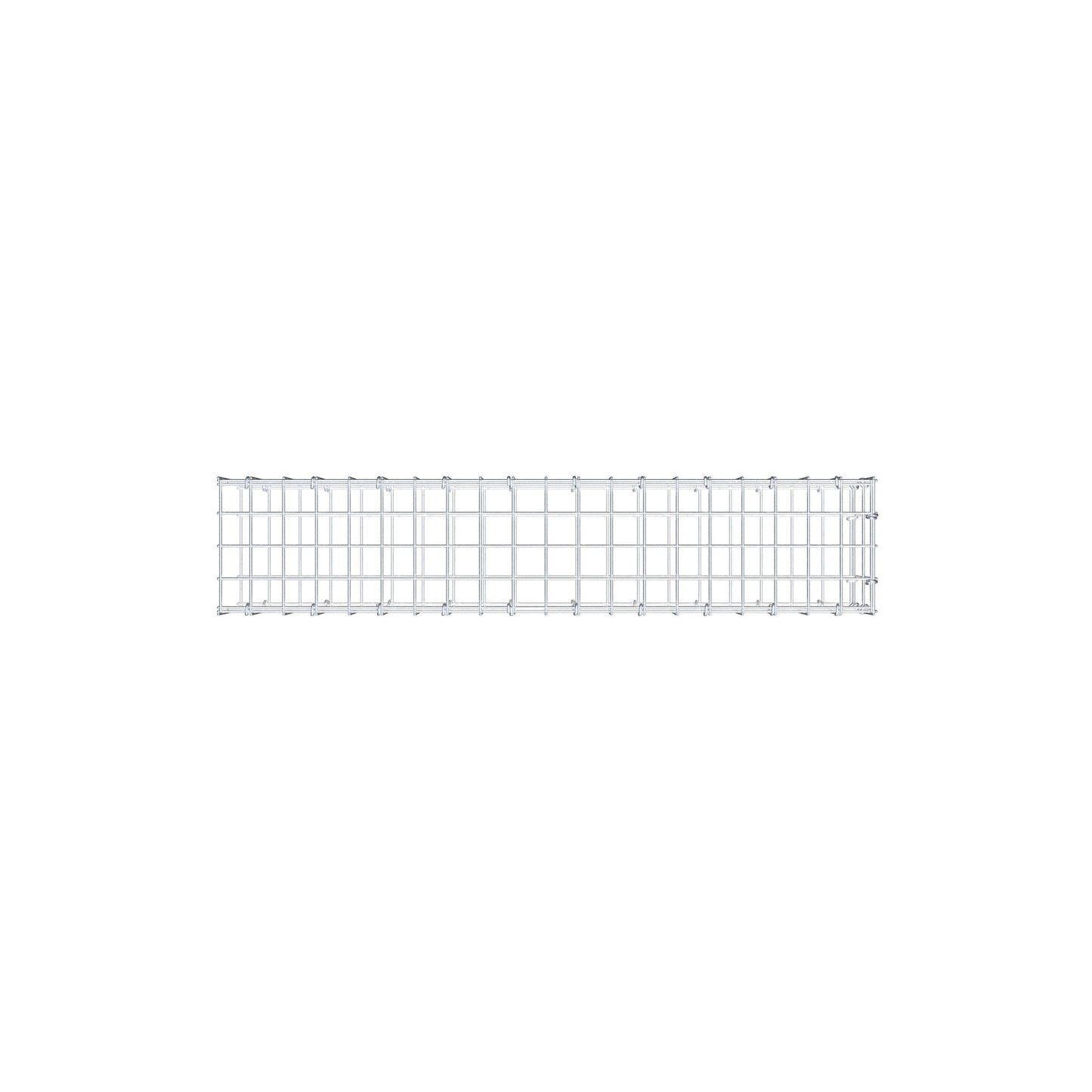 Mounted gabion type 2 100 cm x 20 cm x 20 cm, mesh size 5 cm x 10 cm, C-ring