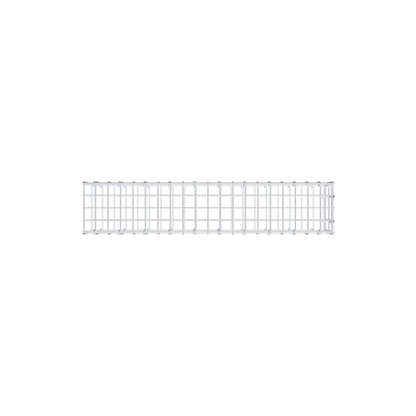 Mounted gabion type 2 100 cm x 20 cm x 20 cm, mesh size 5 cm x 10 cm, C-ring